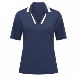 Röhnisch Kortärmad Piké Essential Marinblå