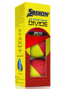 Srixon Golfboll Q-Star Tour Divide 2024 Gul/Röd (3-pack)