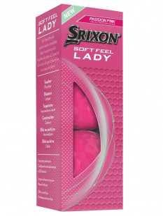 Srixon Golfboll Softfeel Rosa Dam (3-pack)