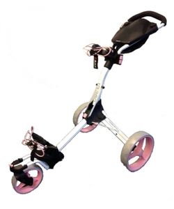 Big Max Golfvagn Trehjuling IQ 360 Vit/Rosa