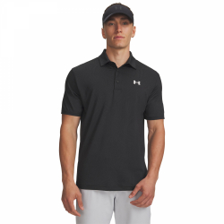 Under Armour Herr Piké Playoff Jacquard Tropical Svart 004