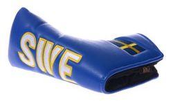 Sverige Headcover Putter Blad Blå