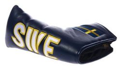 Sverige Headcover Putter Blad Mörkblå