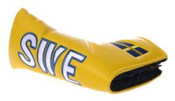 Sverige Headcover Putter Blad Gul