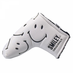 Smiley Headcover Putter Blade Vit