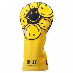 Smiley Headcover Driver Gul
