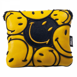 Smiley Headcover Putter Mallet Gul