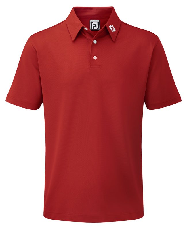 FootJoy Pik Stretch Solid 91825 R d KORT RMAT Herrkl der