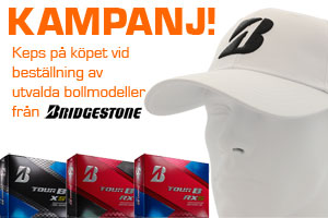 Golfbollskampanj bridgestone keps på köpet