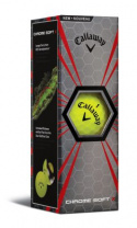 Callaway Golfbollar Chrome Soft X Gul (1st 3-pack)