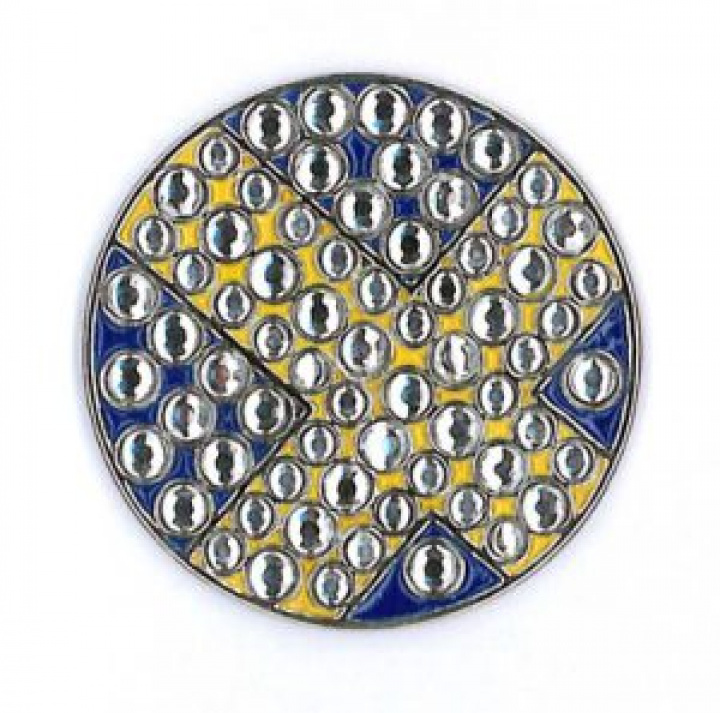Golfgear Markör med clip Bling Svensk Flagga i gruppen Tillbehör / Golftillbehör / Markörer hos Dimbo Golf AB (4181010-251)