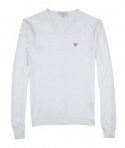 Lyle & Scott Pullover V-neck Dam Bomull Vit