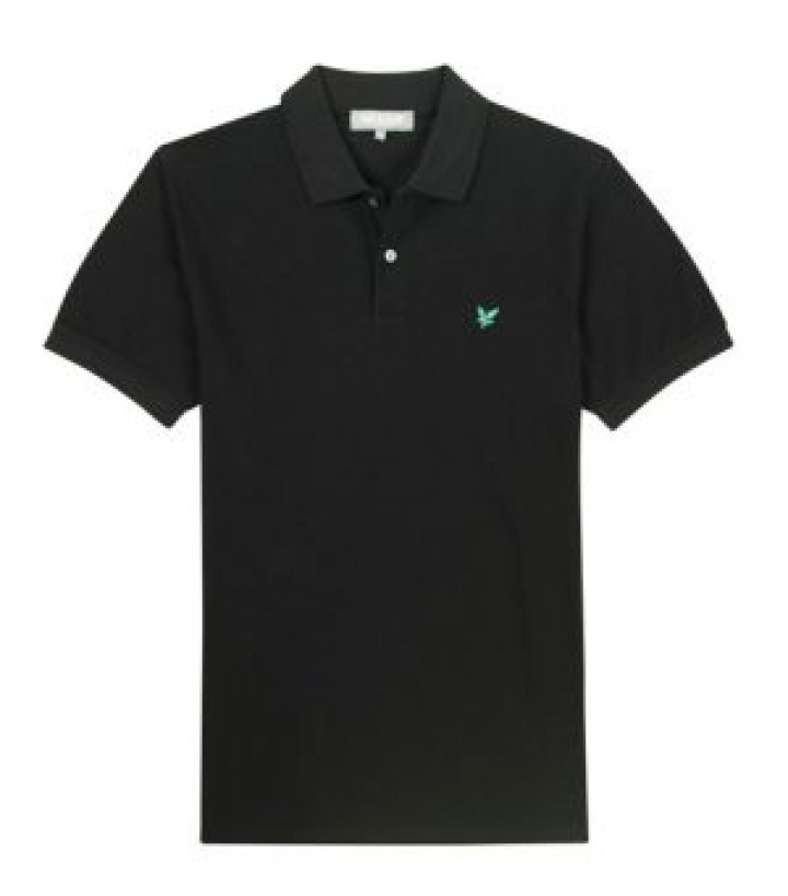 Lyle & Scott Piké Herr Svart i gruppen Rea / Rea Golfkläder / Herr hos Dimbo Golf AB (6250001-0363r)