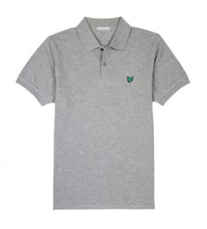 Lyle & Scott Piké Herr Grå Ljus i gruppen Rea / Rea Golfkläder / Herr hos Dimbo Golf AB (6250001-0843r)