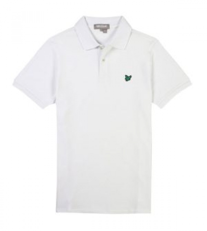 Lyle & Scott Piké Herr Vit i gruppen Rea / Rea Kläder / Herr hos Dimbo Golf AB (6250001-6263r)