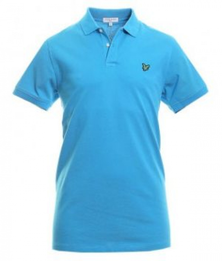Lyle & Scott Piké Herr Blå Turkos i gruppen Golfkläder / Herrkläder / Golfpiké hos Dimbo Golf AB (6250001-J473r)