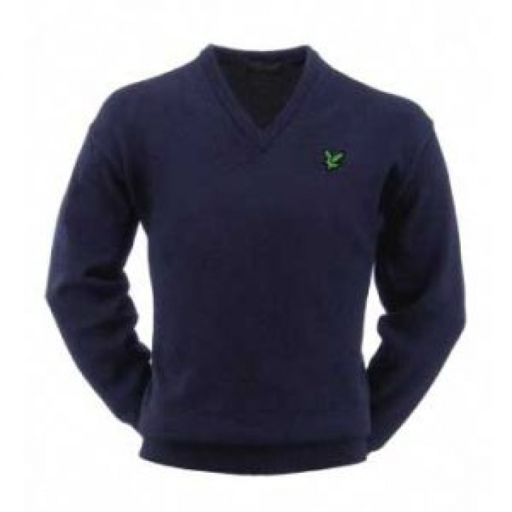 Lyle & Scott Pullover V-neck Herr Ull Marinblå i gruppen Rea / Rea Golfkläder / Herr hos Dimbo Golf AB (6258001-4014r)