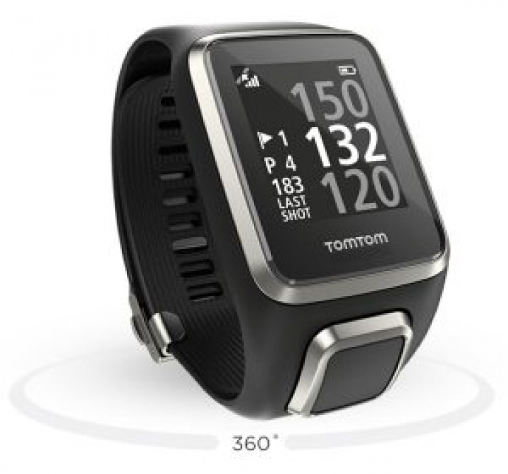 TomTom GPS Klocka Golfer 2 Svart/Silver i gruppen Elektronik / Golfklockor hos Dimbo Golf AB (9981024-9991)
