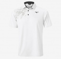 Mizuno Piké Herr Elite Print Vit