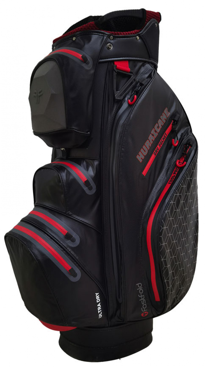 Fastfold Vagnbag Vattentät Hurricane Svart/Grå/Röd i gruppen Bagar / Vagnbagar Vattentäta hos Dimbo Golf AB (0112003-3100400)