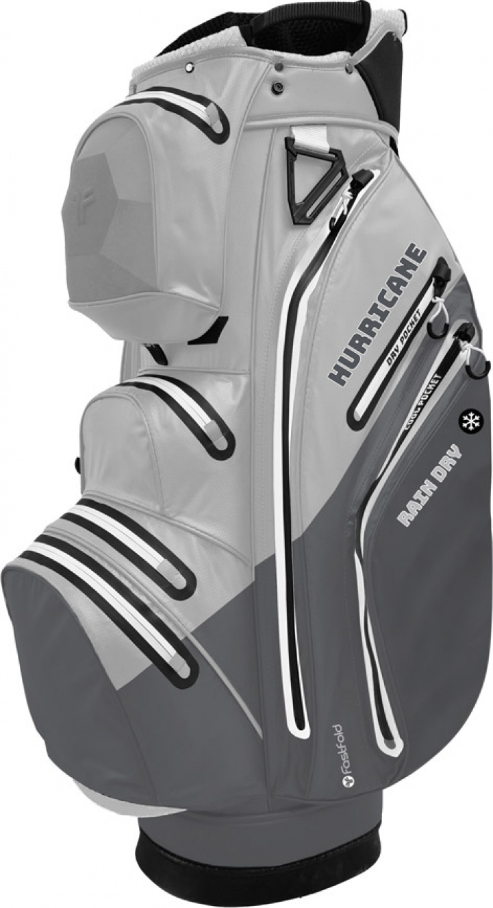 Fastfold Vagnbag Regntät Hurricane Grafit/Vit/Grå i gruppen Bagar / Vagnbagar Vattentäta hos Dimbo Golf AB (0112004-3100540)