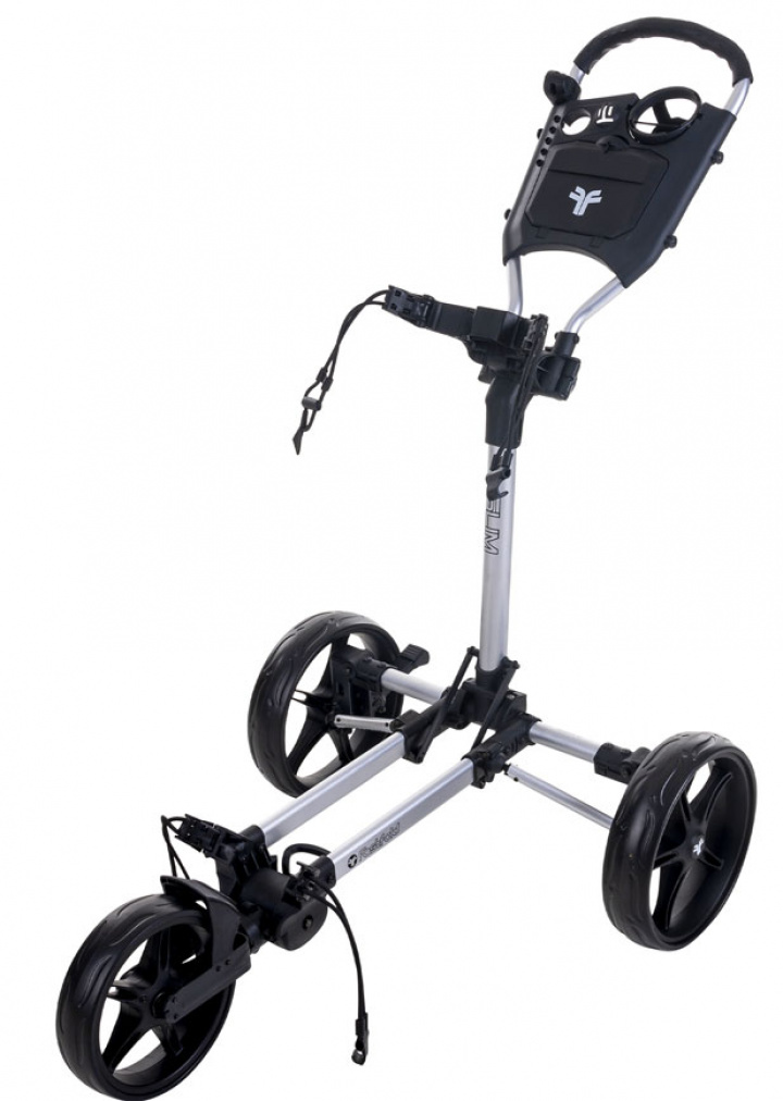 Fastfold Golfvagn Slim Silver/Svart i gruppen Vagnar / Alla Golfvagnar / Fastfold Golfvagn hos Dimbo Golf AB (0183002-4000220)