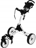 Fastfold Golfvagn Dice Vit/Vit