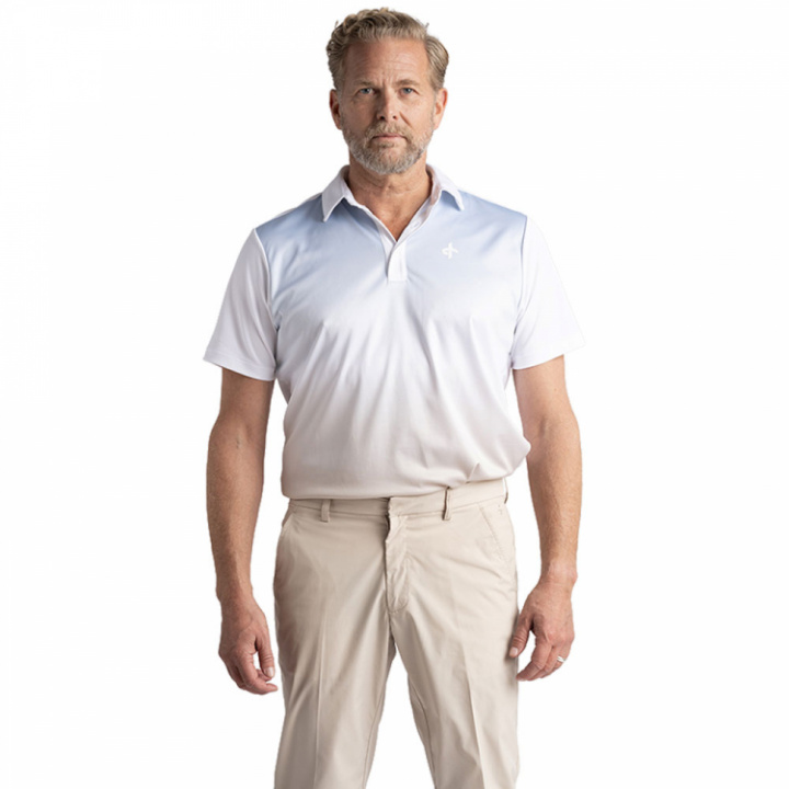 Cross Sportswear Piké Brendon Vit i gruppen Kläder / Herrkläder / KORTÄRMAT hos Dimbo Golf AB (0650008-1063r)