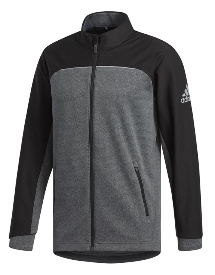 Adidas Långärm Go-To Jacket Herr Svart/Grå i gruppen Kläder / Herrkläder / LÅNGÄRMAT hos Dimbo Golf AB (1054002-74492r)