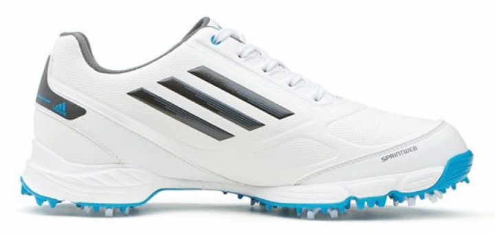 Adidas Golfsko Junior Adizero WP Q46988 Vit/Svart/Blå i gruppen Skor / Golfskor Junior hos Dimbo Golf AB (1078010-9883300r)