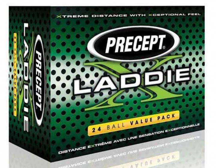 Precept Golfboll Laddie X (2st duss) i gruppen Golfbollar / Hcp 30-54 hos Dimbo Golf AB (1217001)