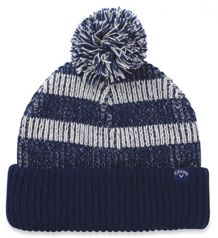 Callaway Mössa Pom Pom Beanie Marinblå/Grå i gruppen Kläder / Accessoarer / MÖSSOR hos Dimbo Golf AB (1404015-8998)