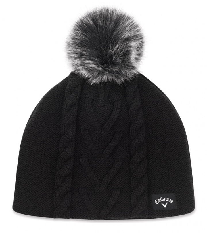 Callaway Mössa Pom Pom Beanie Dam Svart i gruppen Kläder / Accessoarer / MÖSSOR hos Dimbo Golf AB (1404015-99)