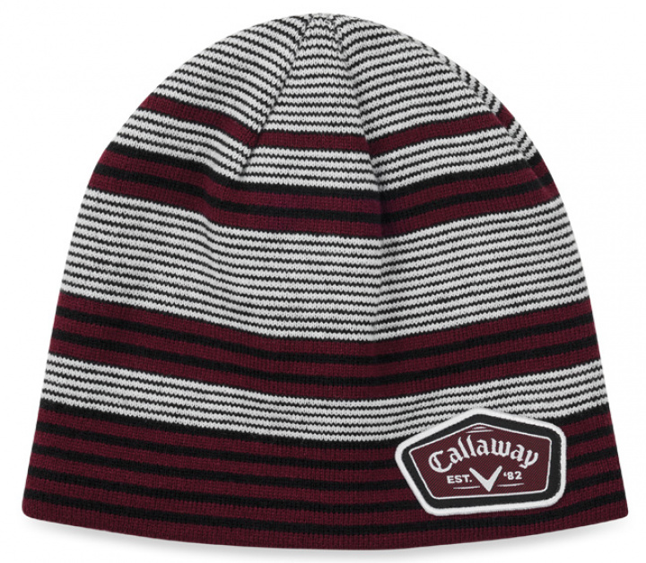 Callaway Mössa Winter Chill Beanie Vit/Svart/Vinröd i gruppen Kläder / Accessoarer / MÖSSOR hos Dimbo Golf AB (1404019-5220178)