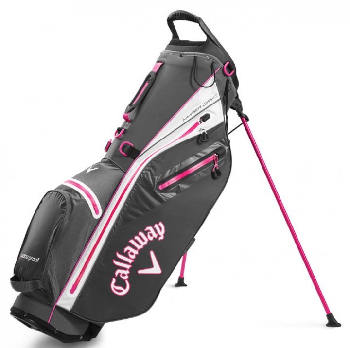Callaway Bärbag HyperDry C Grafit/Vit/Rosa i gruppen Bagar / Bärbagar Vattentäta hos Dimbo Golf AB (1411105-5120189)