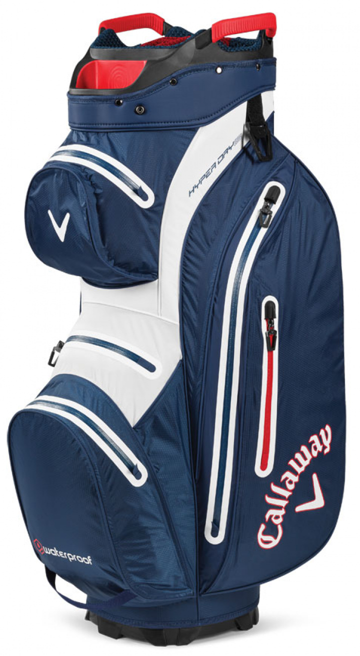 Callaway Vagnbag Hyper Dry 15 Marinblå/Vit/Röd i gruppen Bagar / Vagnbagar Vattentäta hos Dimbo Golf AB (1412078-5120031)
