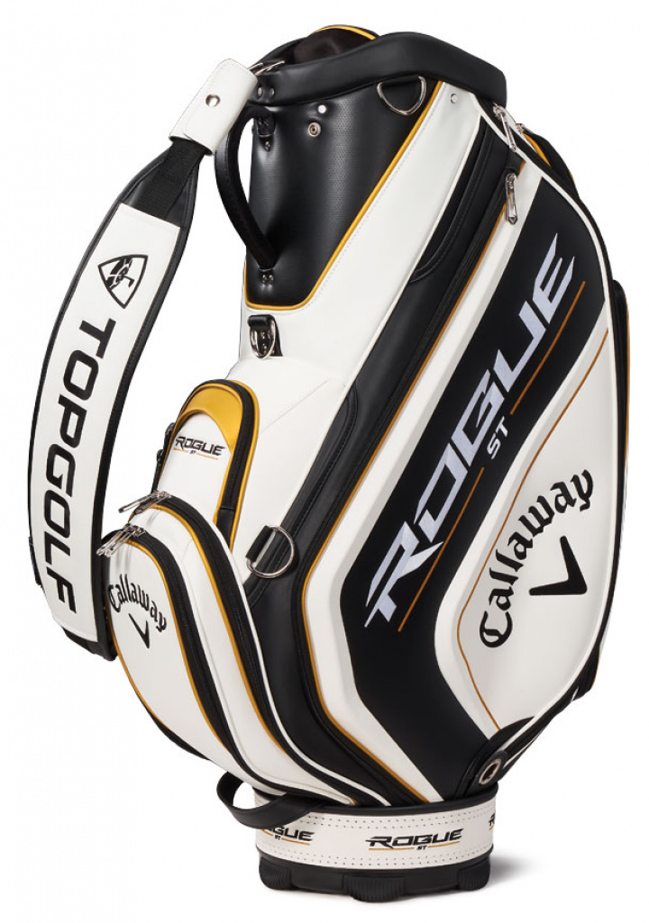 Callaway Vagnbag Staff Rogue ST Vit/Svart/Guld i gruppen Bagar / Vagnbagar hos Dimbo Golf AB (1414018-5122527)