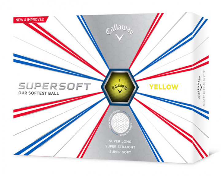 Callaway Golfbollar Supersoft Gul (1st duss) i gruppen Golfbollar hos Dimbo Golf AB (1415025-30)