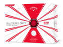 Callaway Golfbollar Supersoft Matte Röd (1st duss)