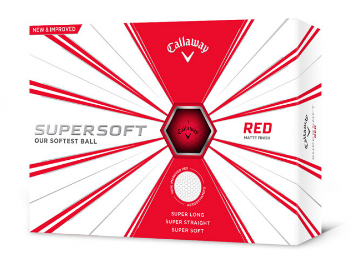 Callaway Golfbollar Supersoft Matte Röd (1st duss) i gruppen Golfbollar hos Dimbo Golf AB (1415025-50)