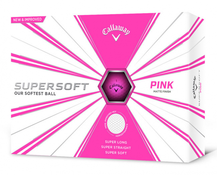 Callaway Golfbollar Supersoft Matte Rosa (1st duss) i gruppen Golfbollar hos Dimbo Golf AB (1415025-51)