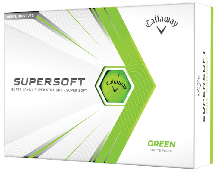 Callaway Golfbollar Supersoft Matte 21 Grön (1st duss) i gruppen Golfbollar hos Dimbo Golf AB (1415027-40)