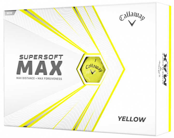 Callaway Golfbollar Supersoft Max 21 Gul (1st duss) i gruppen Golfbollar hos Dimbo Golf AB (1415029-30)