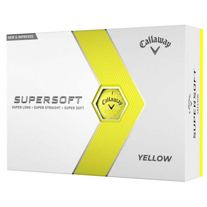 Callaway Golfbollar Supersoft 23 Gul (1st duss) i gruppen Rea / Rea Golfbollar hos Dimbo Golf AB (1415032-30)