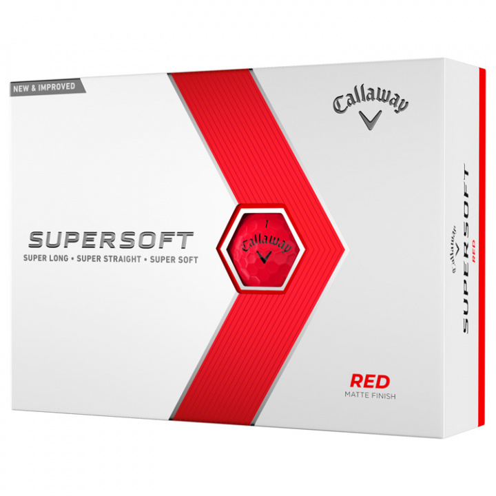 Callaway Golfbollar Supersoft Matte 23 Röd (1st duss) i gruppen Rea / Rea Golfbollar hos Dimbo Golf AB (1415032-50)