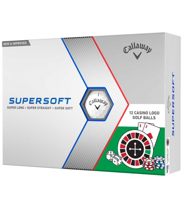 Callaway Golfbollar Supersoft 23 Casino (1st duss) i gruppen Limiterat hos Dimbo Golf AB (1415032-Casino)