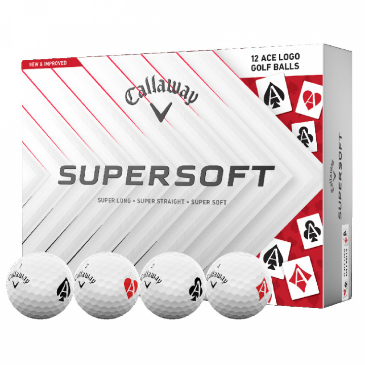Callaway Supersoft Aces (1st duss) i gruppen Golfbollar / Dussin hos Dimbo Golf AB (1415034-621249)