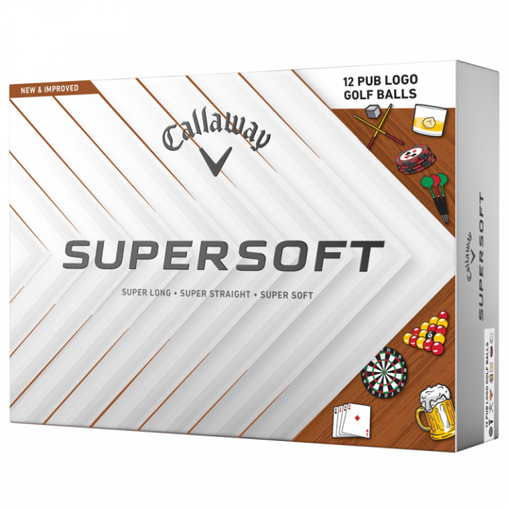 Callaway Supersoft Pub (1st duss) i gruppen Golfbollar / Callaway golfbollar hos Dimbo Golf AB (1415034-922438)