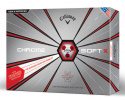 Callaway Golfbollar Chrome Soft 19 X Truvis Vit/Röd (1st duss)