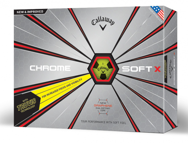 Callaway Golfbollar Chrome Soft 19 X Truvis Gul/Svart (1st duss) i gruppen Rea / Rea Golfbollar hos Dimbo Golf AB (1416016-3090)